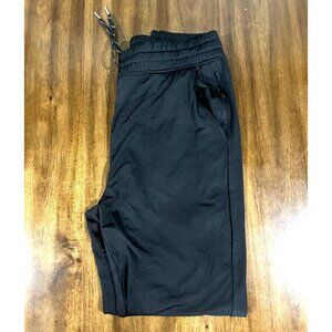 Mens Black WR@02 Jogger Pants XL With Drawstring Waist & Zipper Pockets